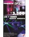 PAQUETE BASIC 50 AUDIO ILUMINACION DJ PARA 20 A 50 PERSONAS